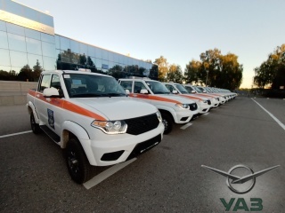 Первые серийные УАЗ-ПИКАП с автоматической коробкой передач получила инспекция Ространснадзора по Ульяновской области