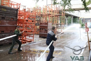 УАЗ проверил готовность пожарных добровольцев  к чрезвычайным ситуациям