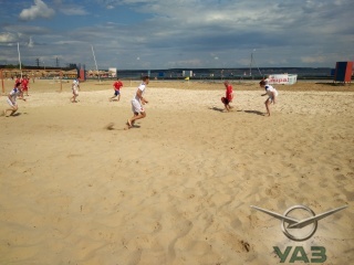 Сборная УАЗ показала лучший результат в пляжном футболе